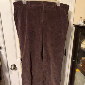 Torrid Brown Corduroy High Rise Pant